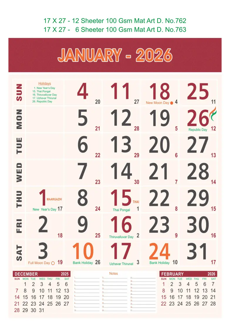 monthly calendar design